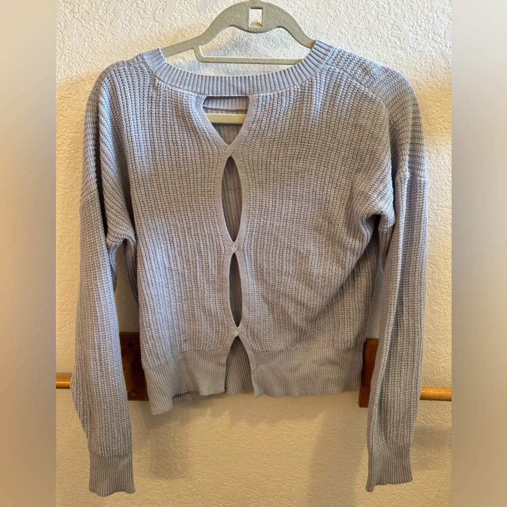 Light Blue Open Back Sweeter